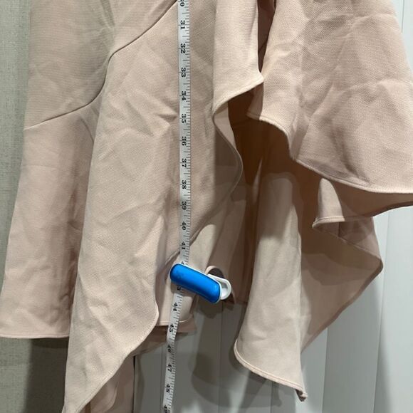 Xscape Off the Shoulder Handkerchief Hem Cocktail Dress in Blossom Size 4. NWT - Picture 11 of 13